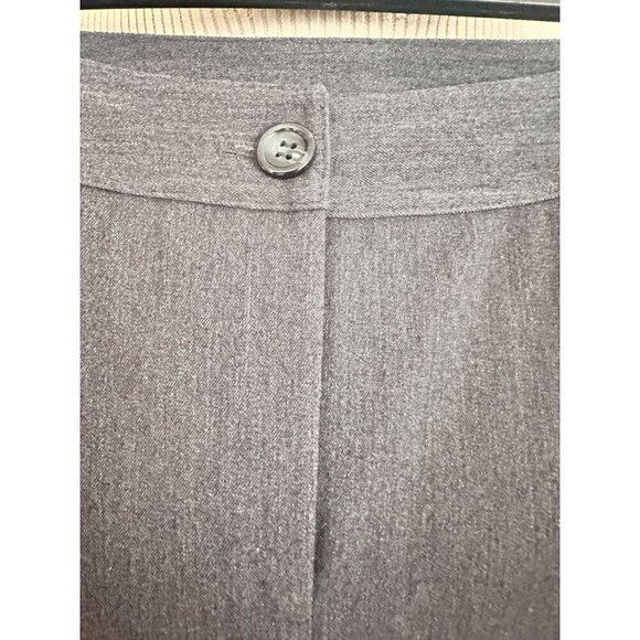 Saks Fifth Avenue Womens Straight Leg Dress Pants 6 Dark Gray Pockets Officewear - Picture 4 of 6